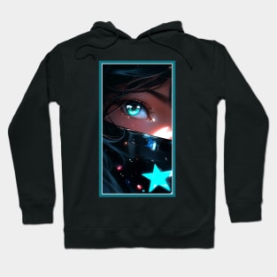 Anime Girl Eye | Quality Anime Artwork | Anime Aesthetic | Manga Anime Art Hoodie